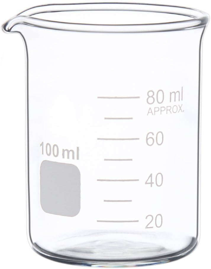 Graduated Glass Measuring Low Form Beaker Set (50ml+100ml+250ml)
