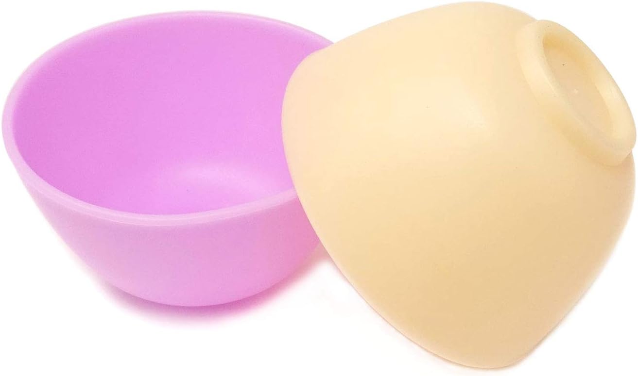 Honbay 5PCS Silicone Mixing Bowls Prep and Serve Bowls for Mixing Facial Mask or Holding Ingredient (8.5��5CM)