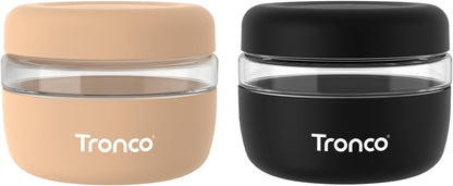 Tronco 24 oz Glass Food Storage Containers with Lids, Airtight, Leak & Spill Proof Glass Lunch Bowls for Meal Prep, Salad, Yogurt, Soup & Stew, Microwave & Dishwasher Safe, BPA-Free, Set of 1