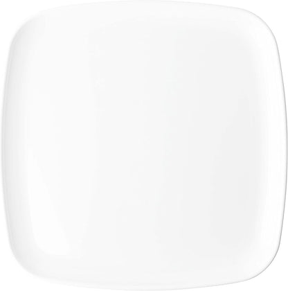 Plasticpro Plastic Serving Trays - Round Serving Platters with Gold Rim 14X14 Disposable Party DishPack of 2