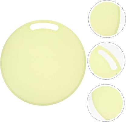 Hemobllo Round Portable Cutting Board Non Smell Food Safe PP Kitchen Mat for Fruit Vegetable Meal Prep