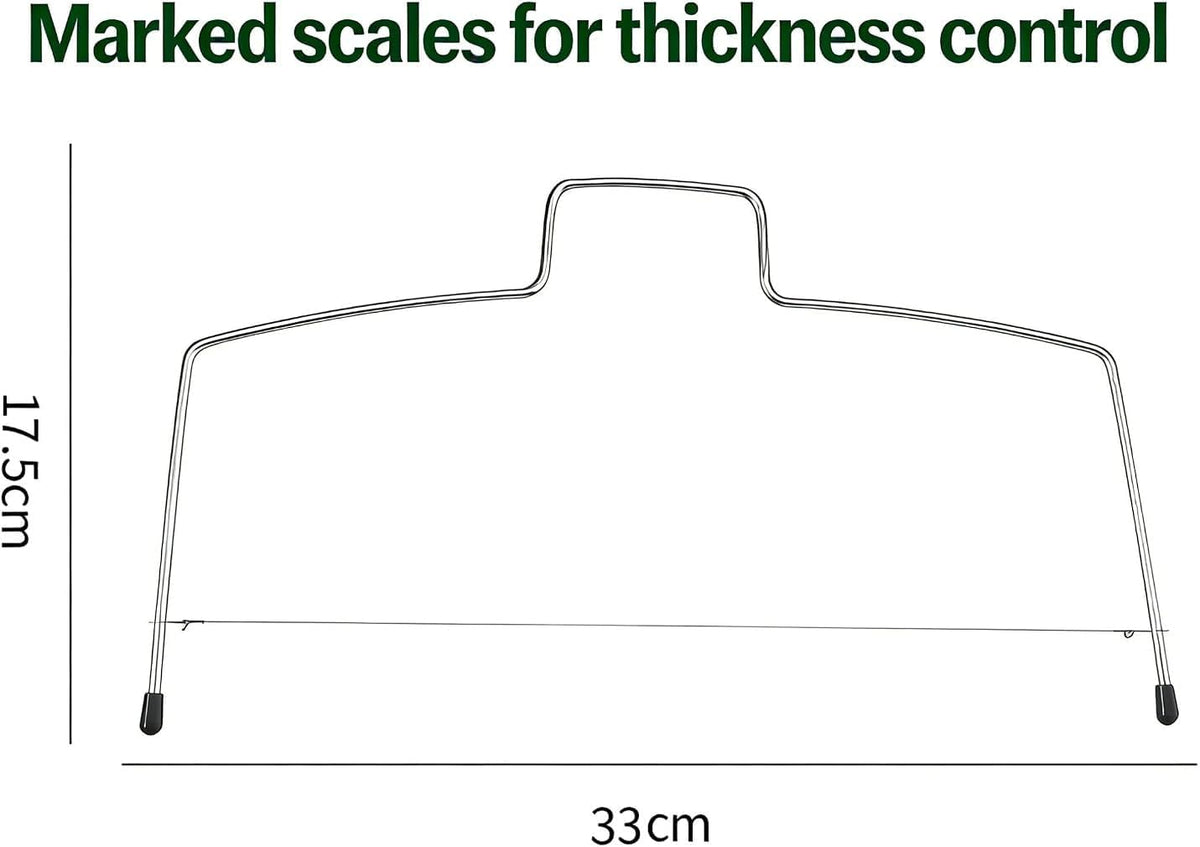Cake Cutter Leveler, 12.5" Adjustable 2-Wire Stainless Steel Tool