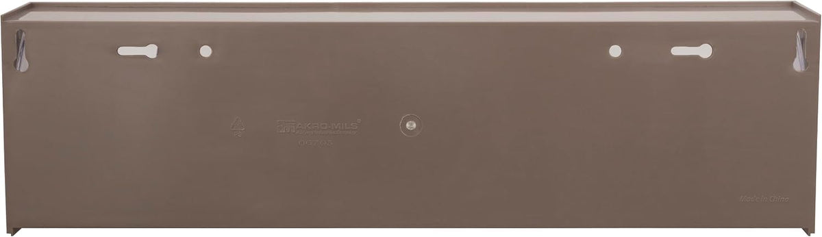 Akro-Mils TiltView Plastic Storage Cabinet with 6 Tilt Out Bins, Horizontal Organizer, Teacher Toolbox, and Office Supply Organizer, 23-5/8" W x 3-1/2" H x 3-3/4" D, Stone