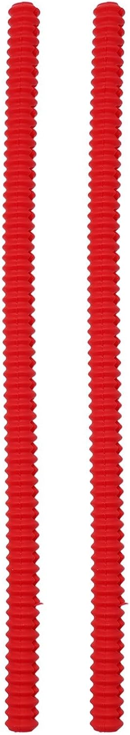 Silicone Oven Rack Guards Heat Resistant Edge Protectors Prevent Burns Dishwasher Safe 2 Pack(Black)