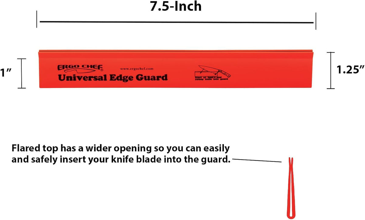 Ergo Chef Universal Knife Edge Guard, Durable Blade Protector, Black