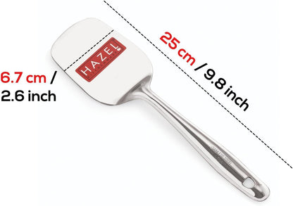 HAZEL Stainless Steel Cake Pie & Pastry Serving Spoon with Handle Slicer Lifter, Silver