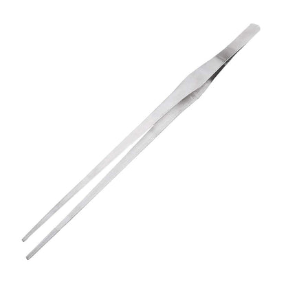 12 Inch Kitchen Long Tweezers Tongs, Cooking Tweezers Stainless Steel, Ideal for Meat Pasta Plating Pinching Delicate Small Pieces of Food