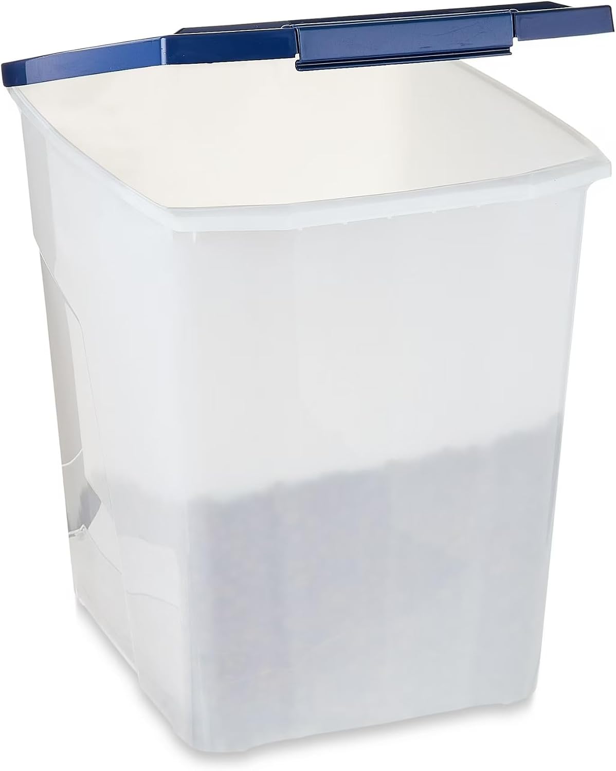 Wheeled 1-Piece Dog Food Storage Pail with Clear Pet Food Storage Container, 25 lb Capacity, 1 Pack
