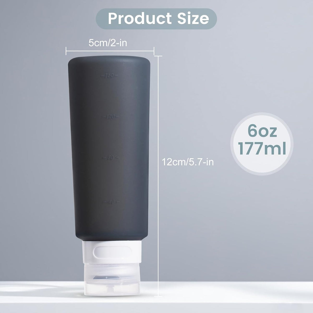 MICEBAY 2 oz Condiment Squeeze Bottles, Leakproof Salad Dressing Container