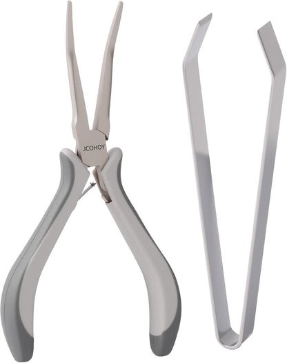 Fish Bone Pliers Tweezers, Stainless Steel, 2pcs