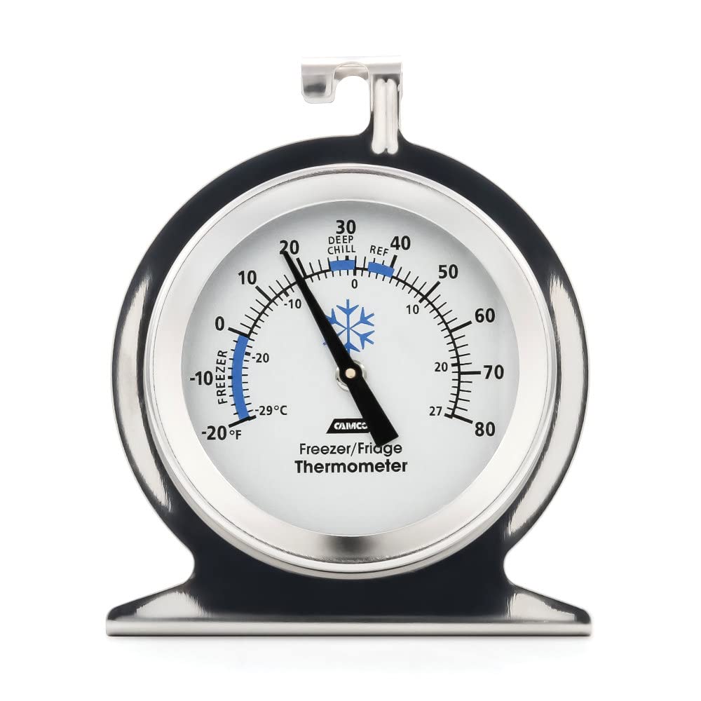 Camco 42114 Thermometer - Refrigerator/Freezer/Dry Storage