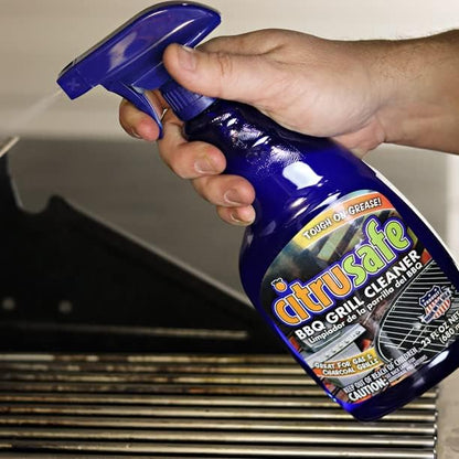 Grill Cleaning Spray - BBQ Grid and Grill Grate Cleanser by Citrusafe (3, 23oz)