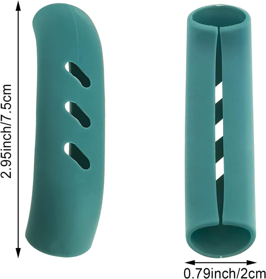 DonLeeving 12 PCS Silicone Pot Handle Covers, Heat Resistant, Non-Slip, for Cast Iron Skillet, Frying Pan, Metal Pan