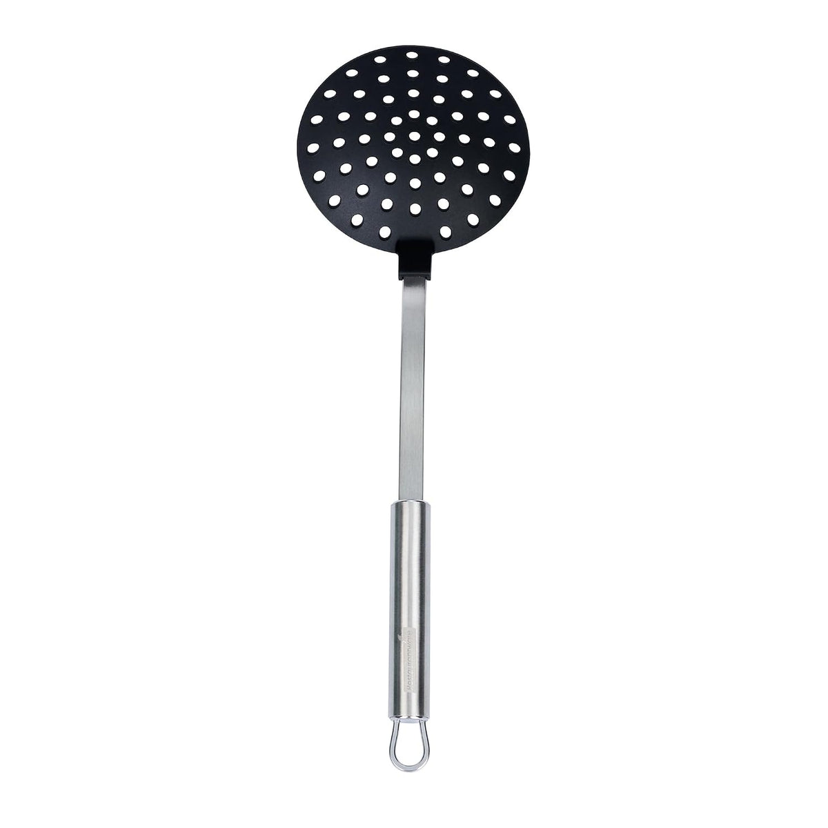 Restaurantware Stainless Steel Spider Skimmer - German Standard Wire Skimmer with Ergonomic Handle, Dishwasher Safe - Wire Strainer Pasta Spoon for Cooking & Frying