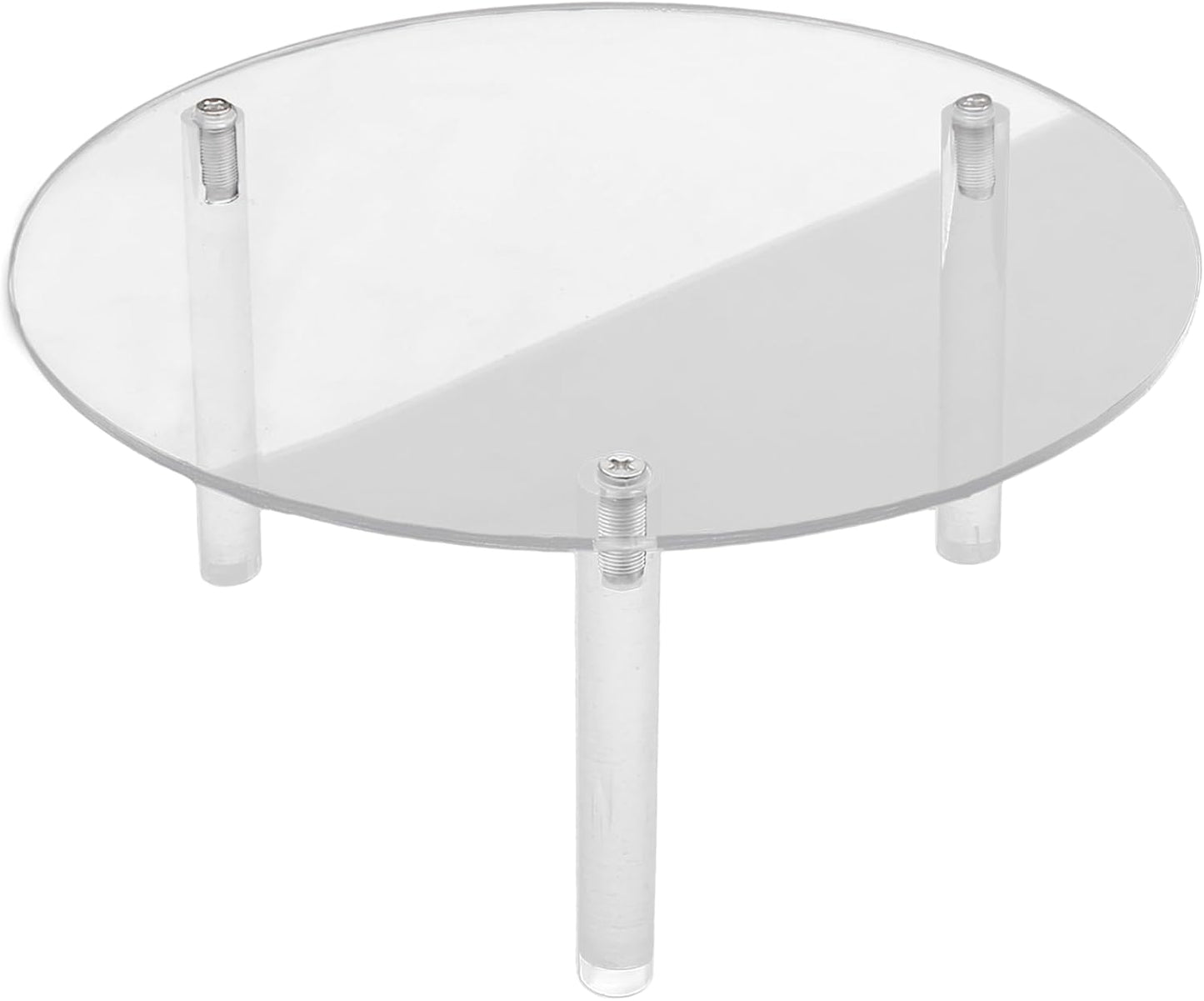 1 Piece Clear Drink Dispenser Stand, Fit Max 7.87 Inch Diameter of Glass Beverage Dispenser, Acrylic Plant Stand for Parties and Events (Height: 9.8cm/4"）