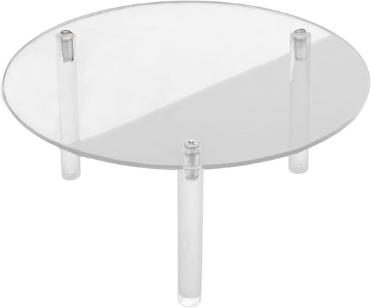 1 Piece Clear Drink Dispenser Stand, Fit Max 7.87 Inch Diameter of Glass Beverage Dispenser, Acrylic Plant Stand for Parties and Events (Height: 9.8cm/4"）
