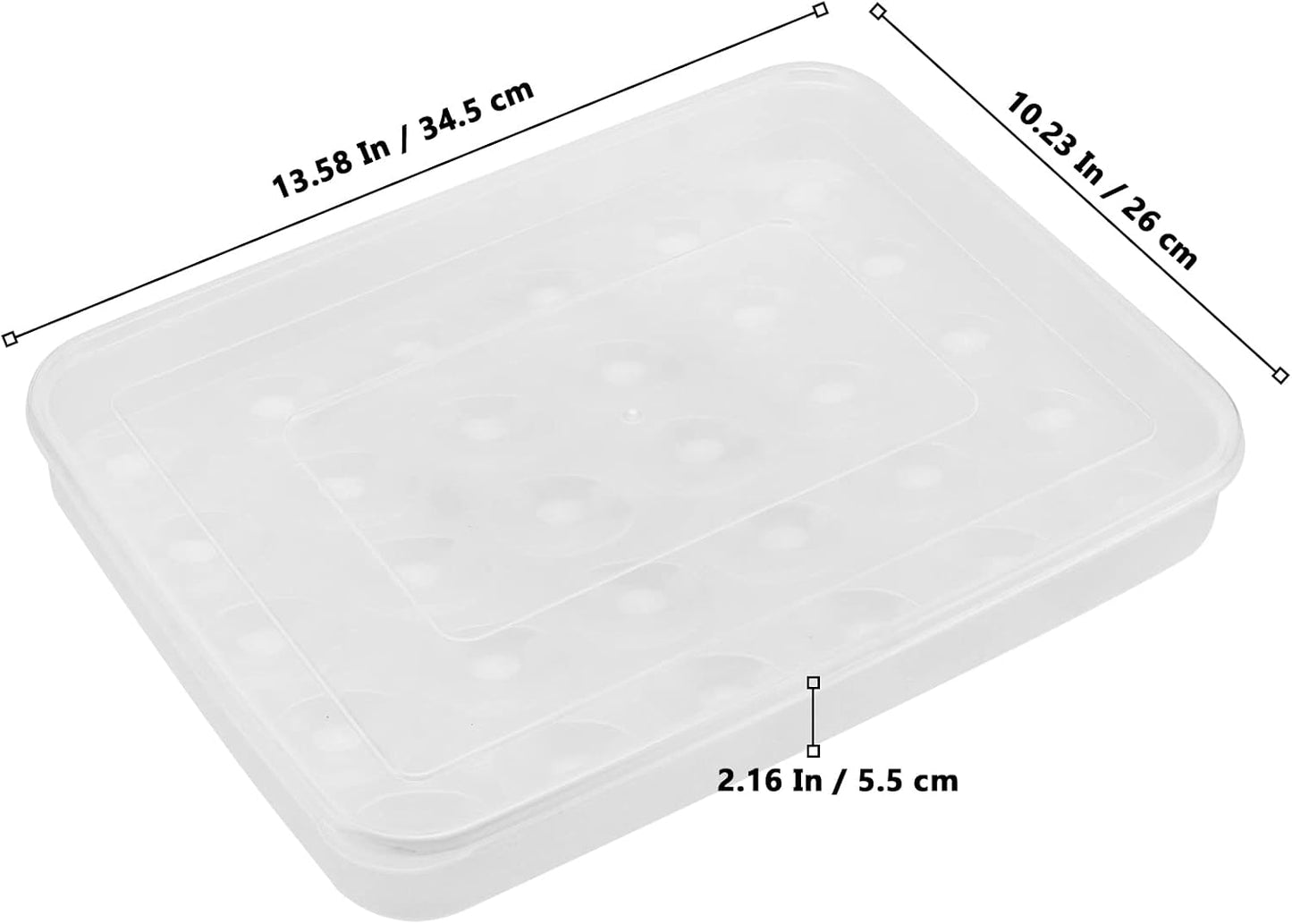4 Pack Deviled Egg Containers with Lid, Plastic Egg Storage Container Stackable Deviled Egg Carrier for 120 Eggs, Egg Organizer for Protect and Keep Fresh 13.6x10.2x2.2 Inch