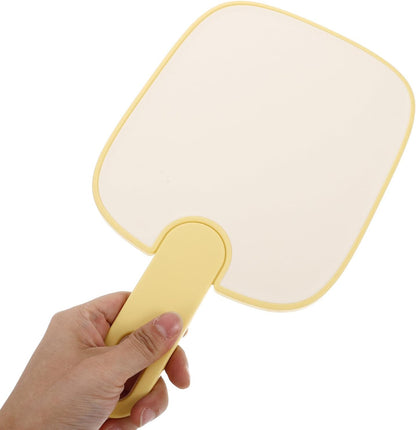 UKCOCO Reusable Non-slip Plastic Cutting Board for Kitchen Multipurpose Chopping Mat for Fruits Veggies Meat Small Cream Yellow Food Prep Board for Home Restaurant Hotel and Supermarket