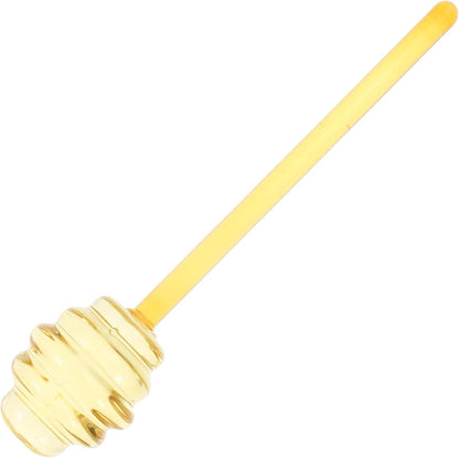 CALLARON Glass Honey Dipper Stirring Stick - Portable Household Honey Rod for Tea Coffee Jam - Practical Spiral Design 5.35 X 1.18 Inches