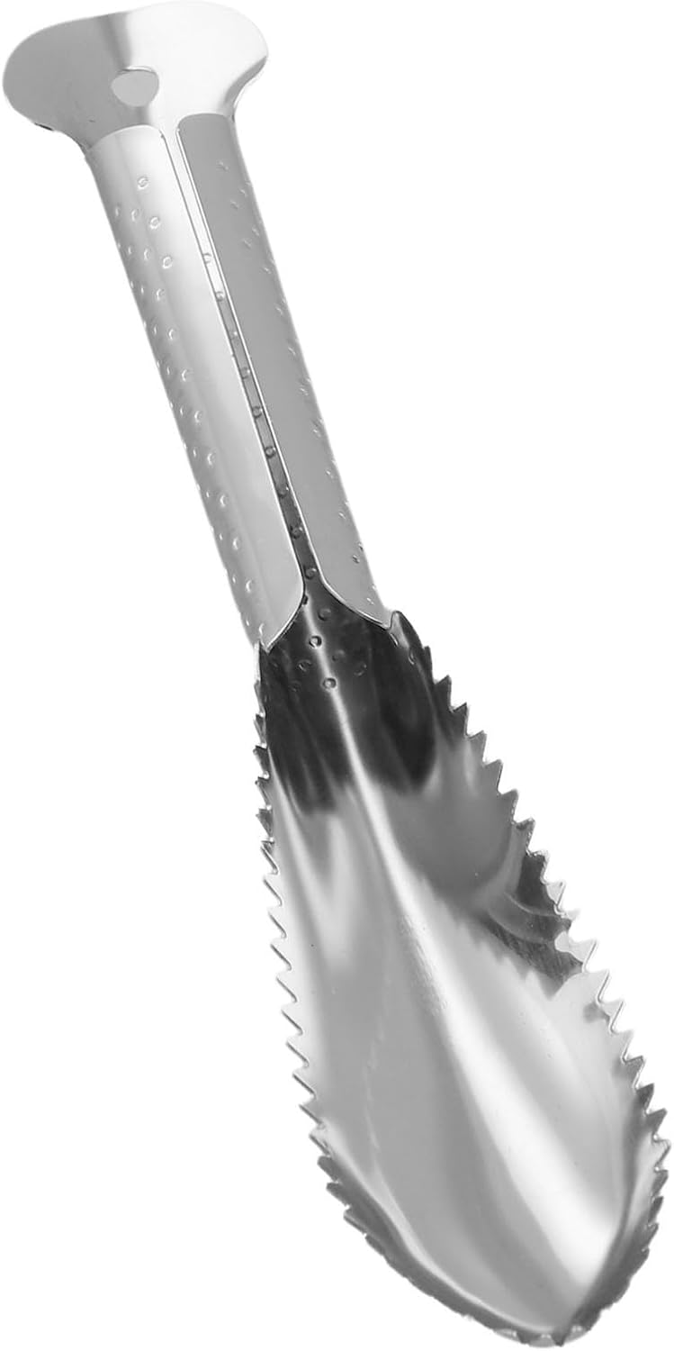 Stainless Steel Fish Scale Remover Tool, 2-in-1 Fish Scaler and Gill Cleaner for Seafood, Ergonomic Kitchen Fish Prep Brush with Non-Slip Handle,