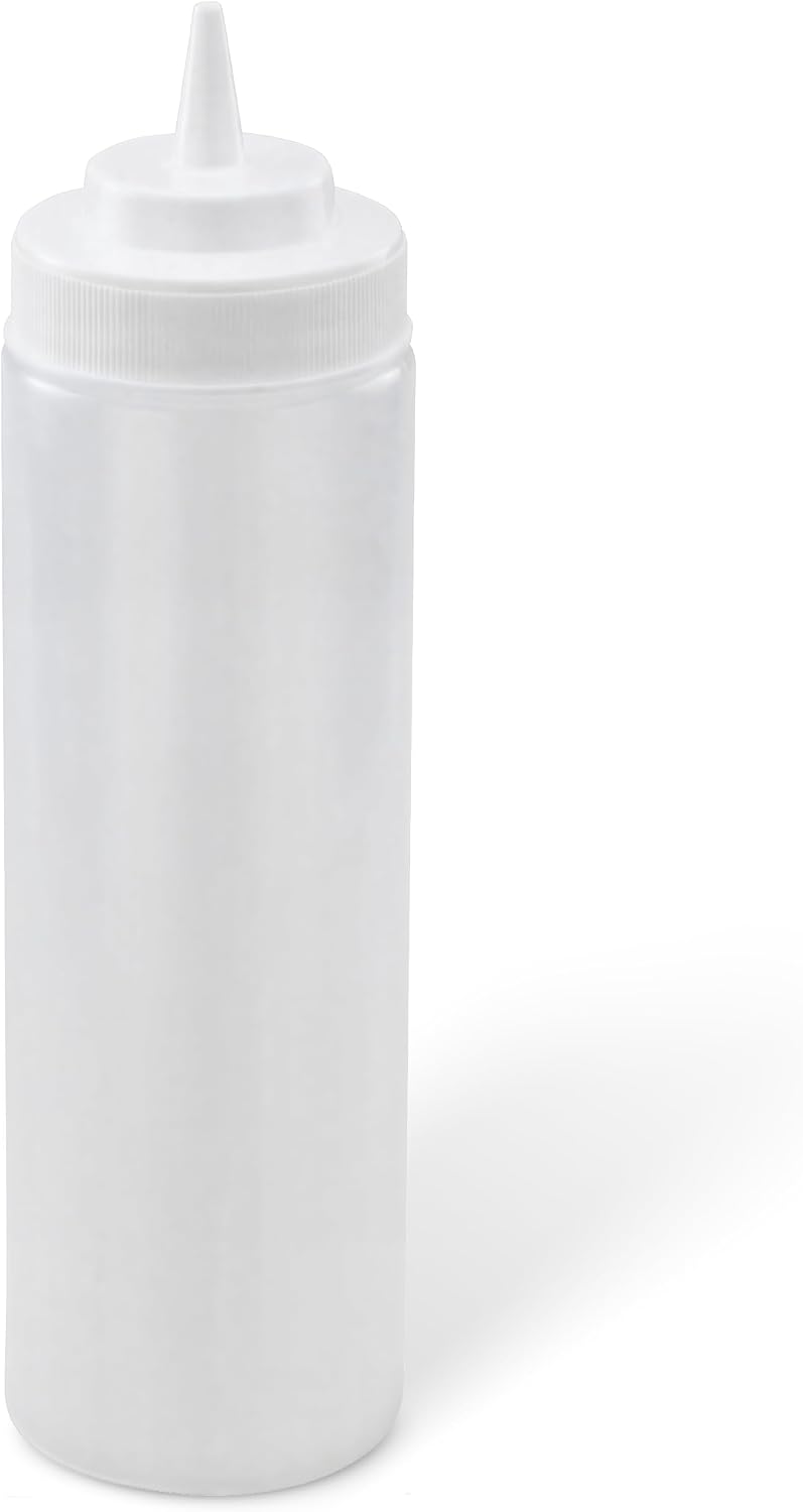 Winco Wide Mouth Squeeze Bottles 24-Ounce, 6-Pack