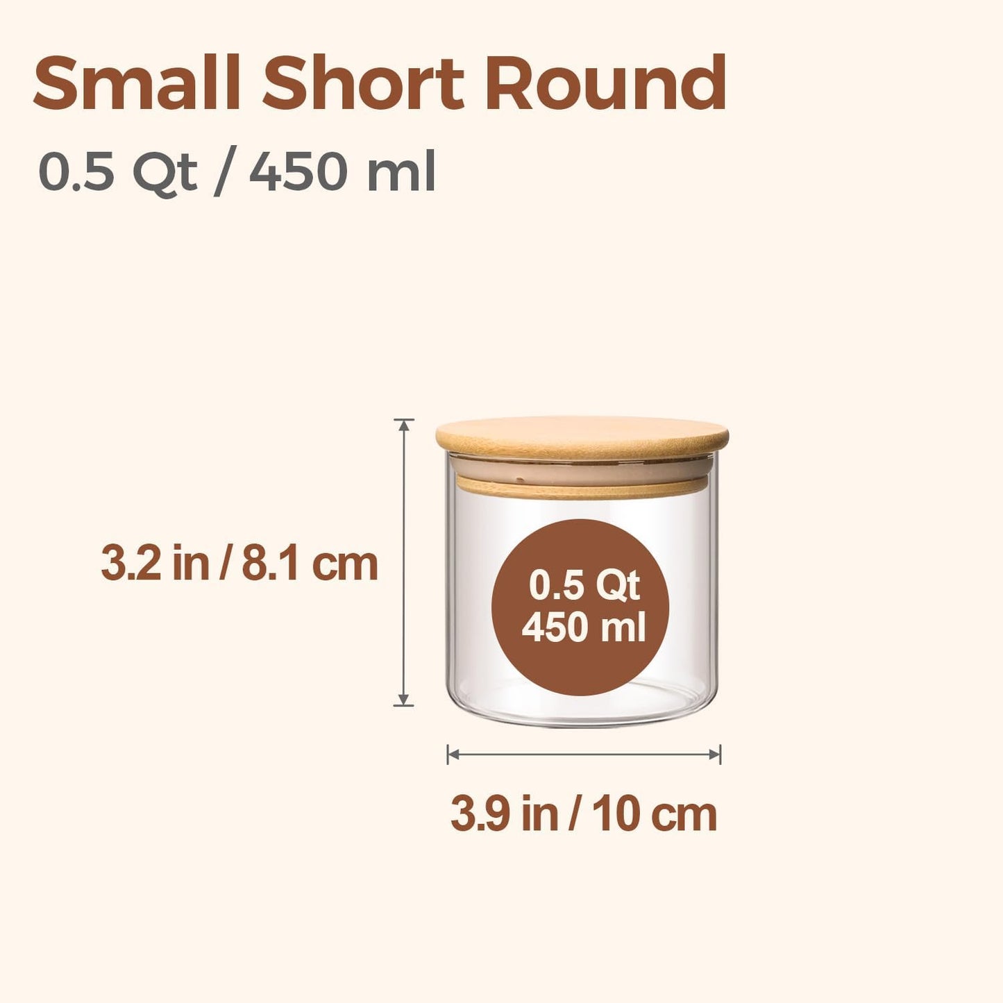 ComSaf 2Pcs Large Glass Storage Containers with Lids 4Qt, 1 Gallon Wide Mouth Flour Sugar Storage Containers, Large Capacity and Sealed for Rice, Cereal, Oat, Easy Clean and Scoop, Pantry Organization