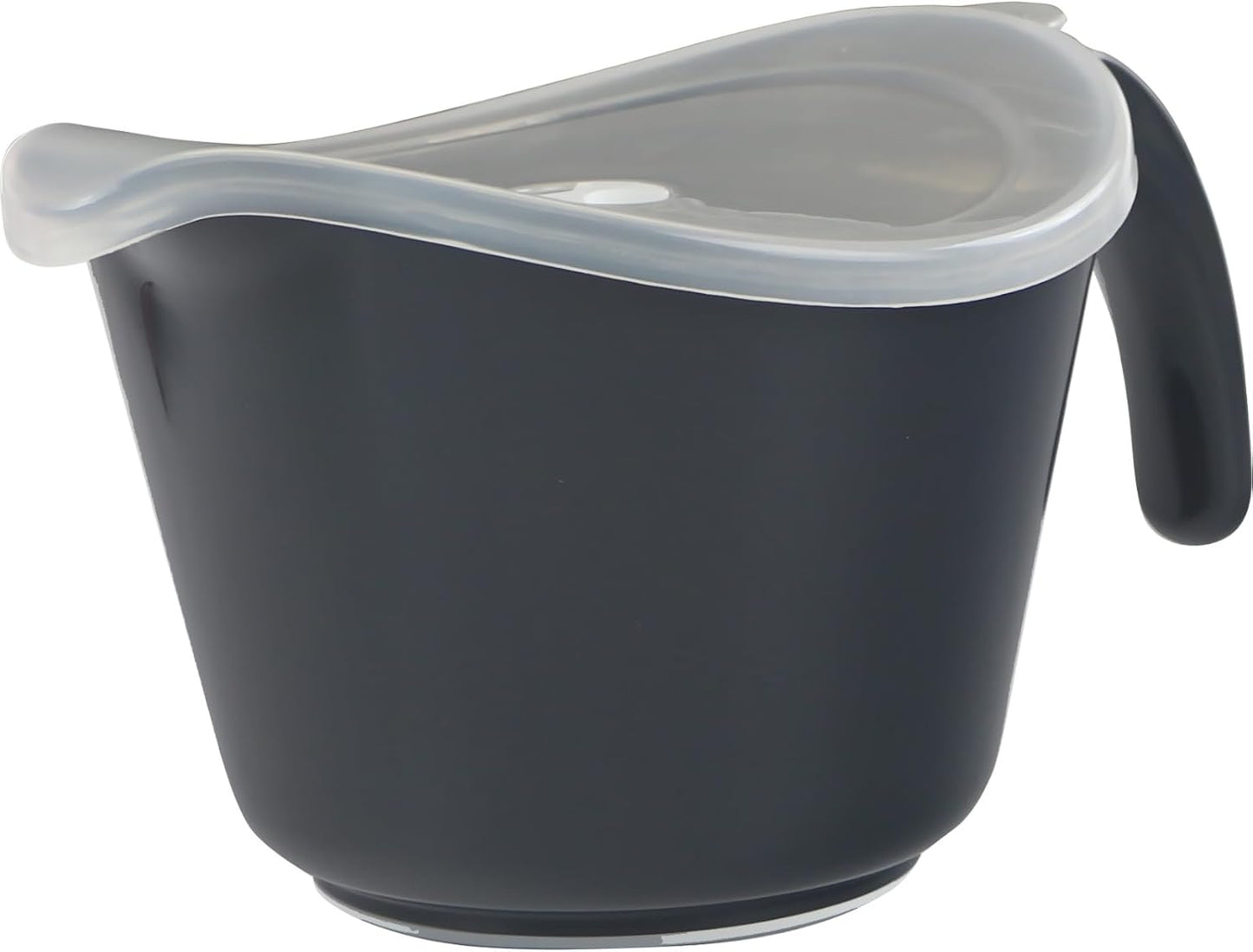 Batter Bowl With Pour Spout, Non-Slip Base,Space Saving Detachable Handle with Lid, 2 QT Heavy Duty BPA-Free Microwave & Dishwasher Safe (Fresh Lemons)