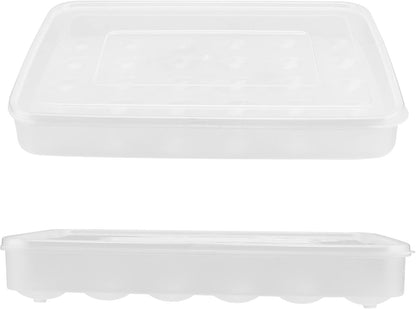 4 Pack Deviled Egg Containers with Lid, Plastic Egg Storage Container Stackable Deviled Egg Carrier for 120 Eggs, Egg Organizer for Protect and Keep Fresh 13.6x10.2x2.2 Inch