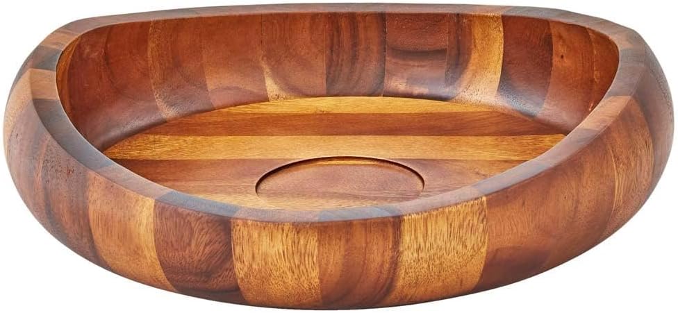 nambe Butterfly Collection Chip & Dip Serving Tray and Bowl | 2-Piece Set | Metal Dip Bowl for Salsa and Guacamole | Large Party Platter for Vegetables, Snacks, or Chips | 16-Inch