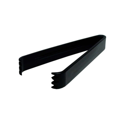 Party Essentials - N617 Hard Plastic Serving Tongs, 6.5", Black