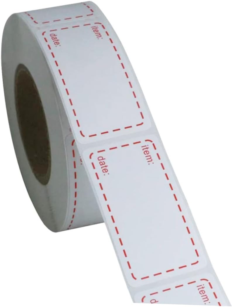 STOBOK 3rolls Eco-Friendly Kitchen Food Date Stickers Non-Toxic Labels for Containers Pantry Expiration Dates