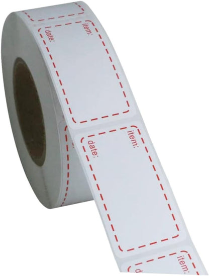 STOBOK 3rolls Eco-Friendly Kitchen Food Date Stickers Non-Toxic Labels for Containers Pantry Expiration Dates