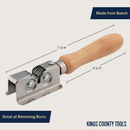 Kings County Tools Manual Handheld Knife Sharpener with Bubinga Handle