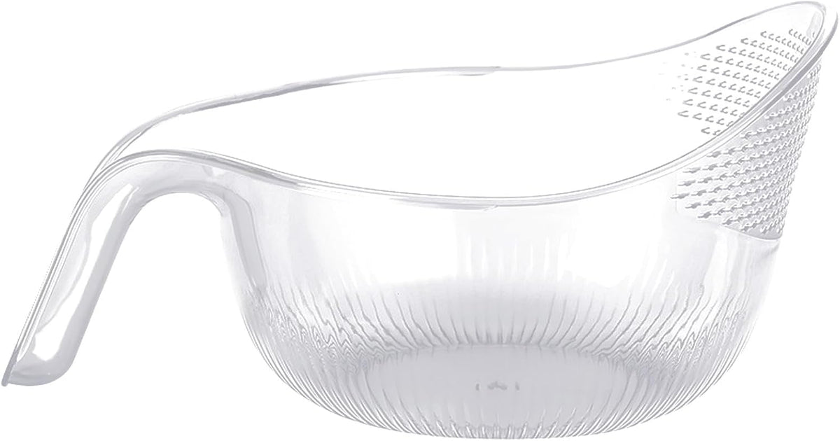 Functional Rice Washing Colander Efficient Draining Bowl Practical Sink Basket PET Suitable for Washing Rice, Clear
