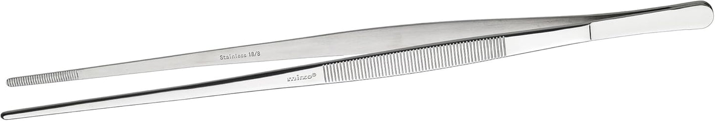 Winco 10" Heavy-Duty Plating/Tweezer Tong, Straight