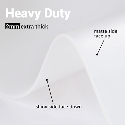 Ewen 25.6x17.7in Large Silicone Kitchen Counter Mat, 2mm Thick Heat Resistant Countertop Protector, Baking Silicone Mat under Air Fryer Toaster Oven Microwave Coffee Maker Cutting Board Drill Black