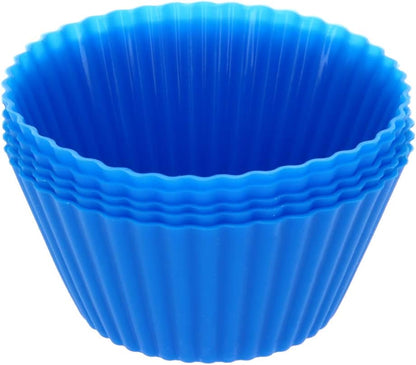 Utoolmart Silicone Cupcake Baking Cups,Reusable Silicone Baking Cups, Non-stick Cupcake Muffin Liners Cake Molds Set, Use As Lunch Box Dividers, 5 Pcs
