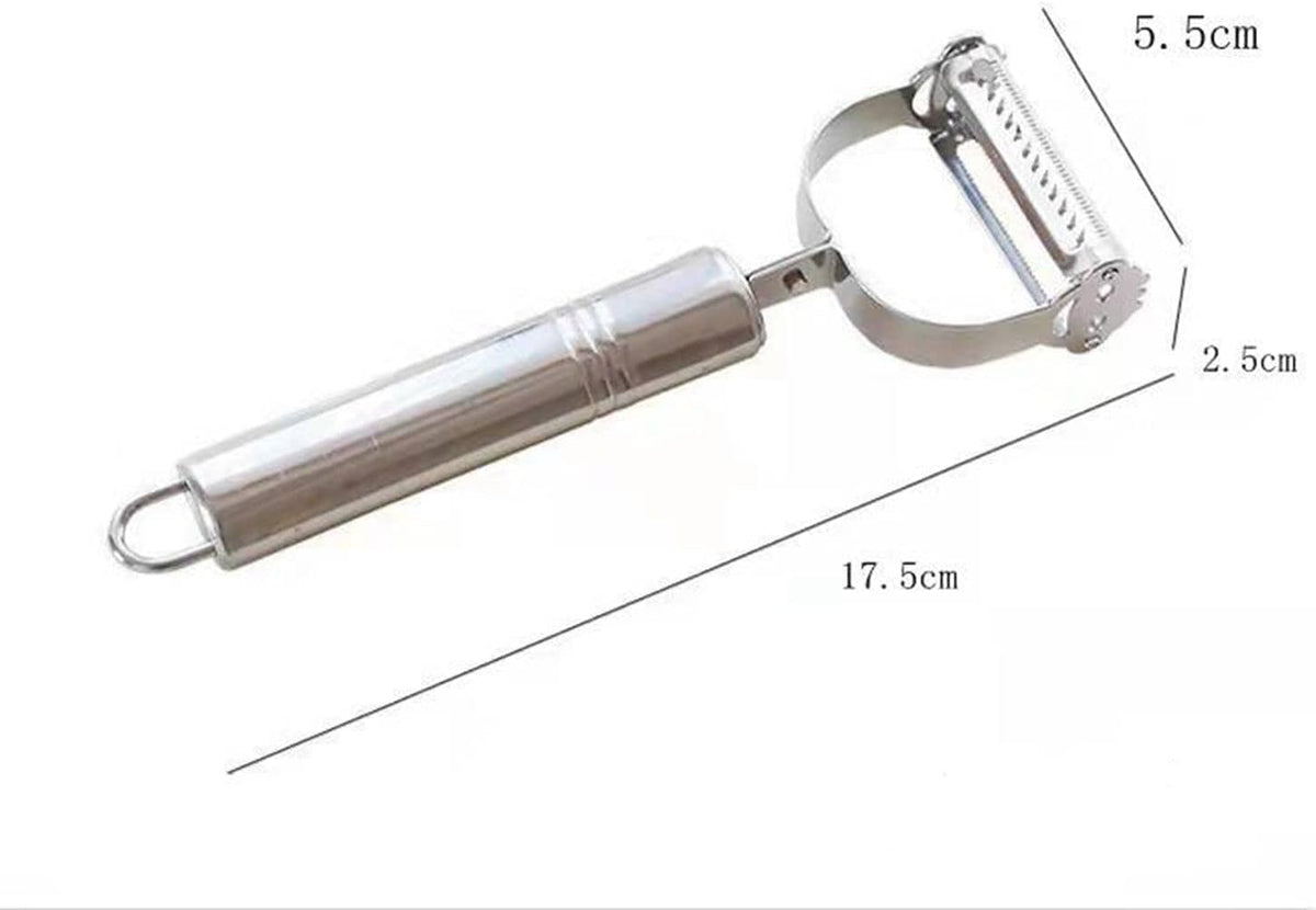 Potato Apple Vegetable Peelers for Kitchen,Vegetable Peeler Stainless Steel, Multifunction Vegetable Peeler Julienne Peeler for Kitchen (2-in-1 peeler)，Julienne Peeler Stainless