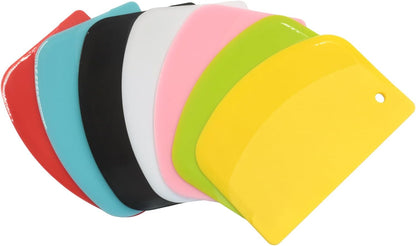 5 Pcs Flexible Bowl Spatula, White