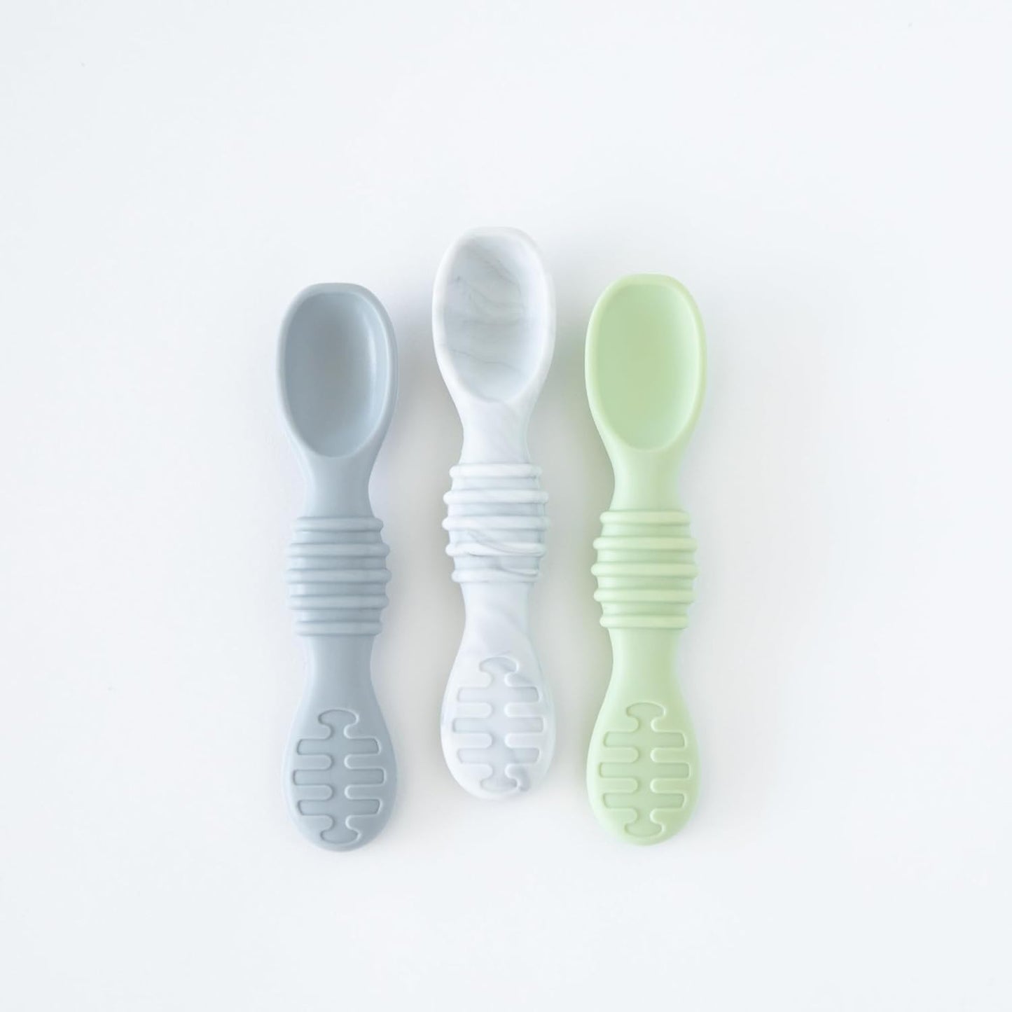 Bumkins Baby Bowl, Silicone Feeding Set with Suction for Baby and Toddler, Includes Spoon and Lid, First Feeding Set, Training Essentials for Baby Led Weaning for Babies 4 Months Up, Sage