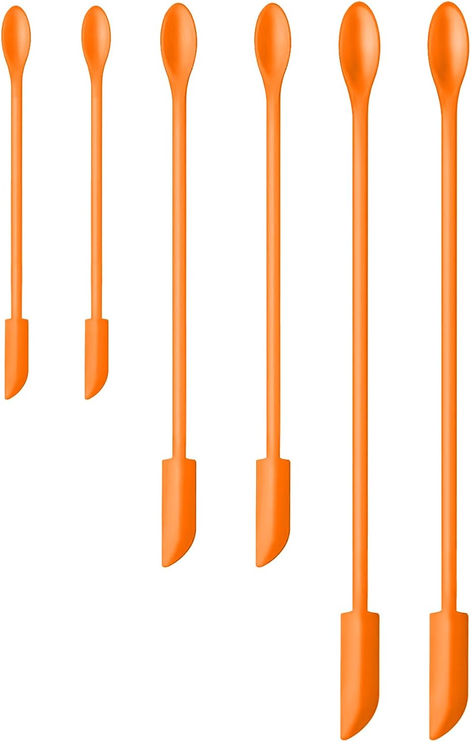 Silicone Spatula Set 6Pcs, Mini Jar Scraper for Makeup & Food