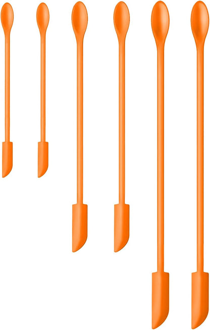 Silicone Spatula Set 6Pcs, Mini Jar Scraper for Makeup & Food
