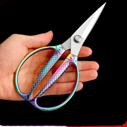 All purpose scissors heavy duty - for kitchen, office, home use, multipurpose Industrial grade scissors (rose gold)