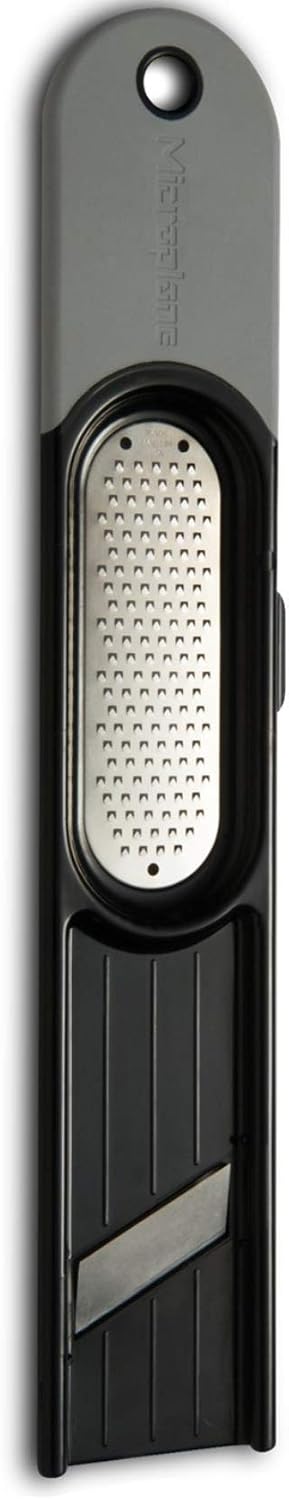 Microplane 3-in-1 Ginger Grater Tool - Black and Grey