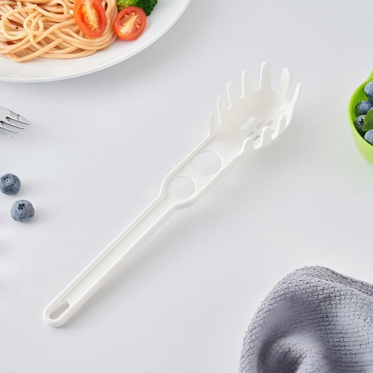 Pasta Server Spoon with Portion Control, Spaghetti Measuring Tool & Noodle Scoop, Heat Resistant Kitchen Utensil for Cooking Pasta, Noodles & Vegetables