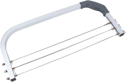 Zerodis Wire Cake Cutter Leveler, 3 Blades Stainless Steel Cut Saw, Cake Leveler Professional Cake Cookie Cutter Slicer with Stainless Steel Wires and Handle