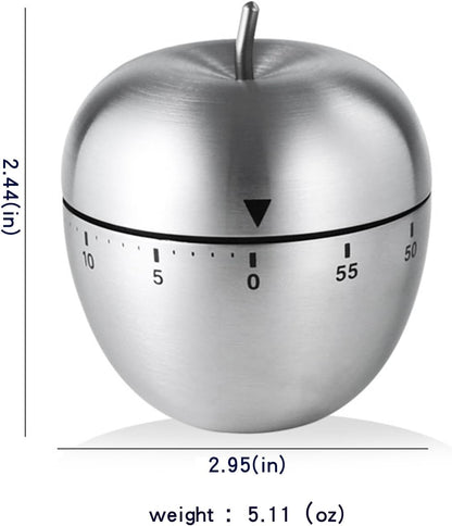 Cute Egg Shape Kitchen Timer, 60 Minute Mechanical Countdown Timer, Wind Up Cooking Timer with Loud Alarm, No Battery Needed, Visual Timer for Kids Classroom Baking and Home Use