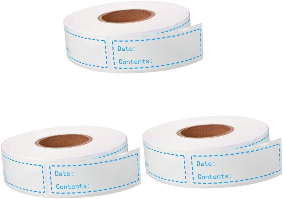 EXCEART 2rolls Food Storage Date Labels Kitchen Stickers for Keeping Removable Adhesive for Freezer and Refrigerator Use for Food Organization