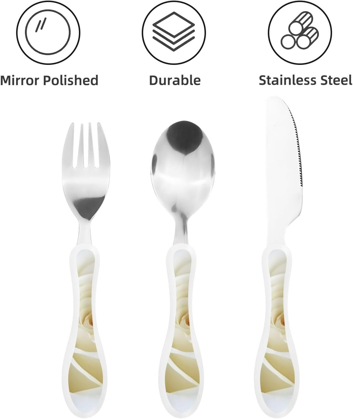 3-Piece Kids Silverware Set With Storage Case, Stainless Steel Reusable Children Safe Knife Spoon Fork Set Ocean Sea Animal Shark Children Flatware Set For Kids Lunch Box