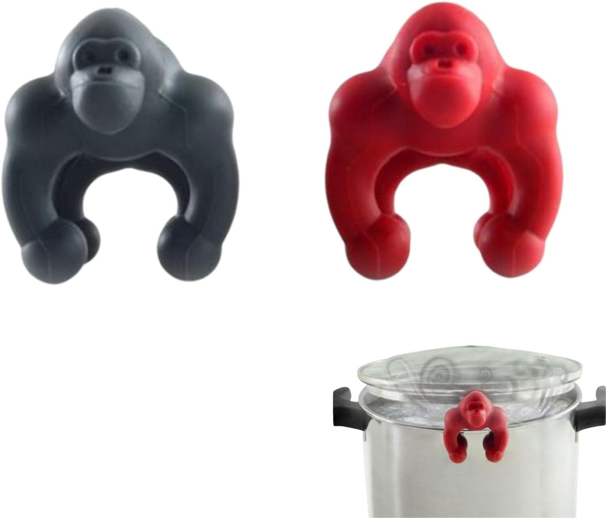 2 Pcs Pot Lid Lifter Silicone Spill Proof Lid Lifter Splash-Proof Steam Release Pan pot lid lifter Kitchen Tool Decoration Pot Lid & Cute Kitchen Accessories (Mix)
